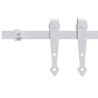 Kit mini de porte d'armoire coulissante Acier au carbone 152 cm 
