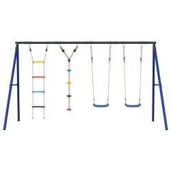 Jeu balançoire extérieur balançoires échelle et corde à disque 