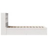 Cadre de lit sans matelas blanc 90x200 cm bois de pin massif 