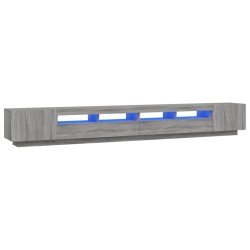 Ensemble de meubles TV avec lumières LED 3 pcs Sonoma gris 