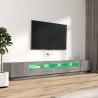Ensemble de meubles TV avec lumières LED 3 pcs Sonoma gris 