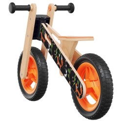 Vélo d'équilibre pour enfants imprimé orange 