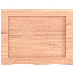Comptoir de salle de bain marron 40x30x(2-6) cm bois traité 