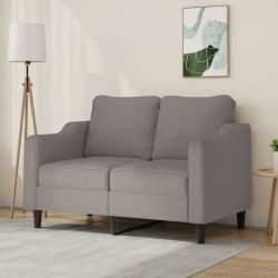 Canapé à 2 places Taupe 140 cm Tissu 