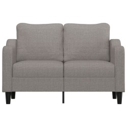 Canapé à 2 places Taupe 140 cm Tissu 