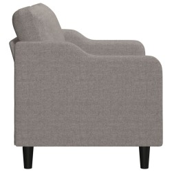 Canapé à 2 places Taupe 140 cm Tissu 