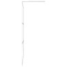 Paroi de douche et étagère Chrome 80x195 cm Verre ESG&Aluminium 