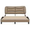 Cadre de lit sans matelas cappuccino 140x200 cm similicuir 