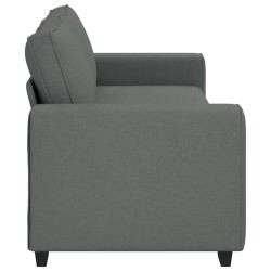 Canapé à 3 places gris foncé 180 cm tissu 