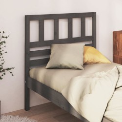 Tête de lit Gris 106x4x100 cm Bois massif de pin 