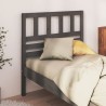 Tête de lit Gris 106x4x100 cm Bois massif de pin 