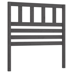 Tête de lit Gris 106x4x100 cm Bois massif de pin 