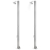 Douche de jardin 215 cm Acier inoxydable  