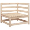 Salon de jardin 5 pcs bois de pin massif 