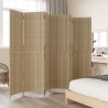 Cloison de séparation 6 panneaux beige résine tressée 