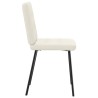 Chaises à manger lot de 4 Crème Velours 