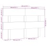 Tête de lit 138x3x81 cm Bois massif de pin 