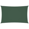 Voile de parasol tissu oxford rectangulaire 2x5 m vert foncé 
