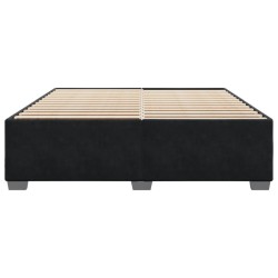 Cadre de lit sans matelas noir 200x200 cm velours 