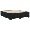 Cadre de lit sans matelas noir 200x200 cm velours 