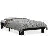 Cadre de lit sans matelas noir 100x200 cm 