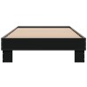 Cadre de lit sans matelas noir 100x200 cm 