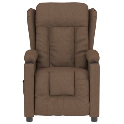 Fauteuil inclinable électrique Marron Tissu 