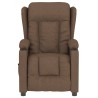Fauteuil inclinable électrique Marron Tissu 