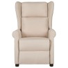 Fauteuil inclinable Crème Tissu 