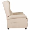 Fauteuil inclinable Crème Tissu 