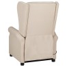 Fauteuil inclinable Crème Tissu 