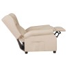 Fauteuil inclinable Crème Tissu 