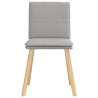 Chaises à manger lot de 4 gris nuage tissu 