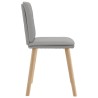 Chaises à manger lot de 4 gris nuage tissu 