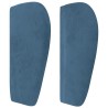 Tête de lit avec oreilles Bleu foncé 93x23x78/88 cm Velours 