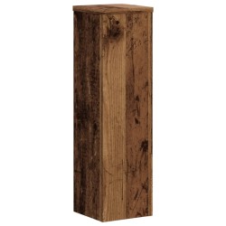 Supports pour plantes 2 pcs vieux bois bois d'ingénierie 