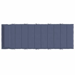 Coussin de chaise longue bleu marine 180x60x4 cm tissu oxford 