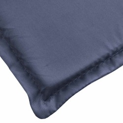 Coussin de chaise longue bleu marine 180x60x4 cm tissu oxford 