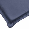 Coussin de chaise longue bleu marine 180x60x4 cm tissu oxford 