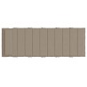 Coussin de chaise longue taupe 180x60x4 cm tissu oxford 