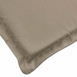 Coussin de chaise longue taupe 180x60x4 cm tissu oxford 