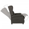 Fauteuil inclinable Taupe Tissu 