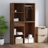 Armoire de dressing Chêne fumé 80x40x65 cm Bois d'ingénierie 