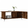 Table basse chêne fumé 90x50x40 cm bois d'ingénierie 