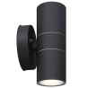 Applique murale LED d'extérieur 2 pcs Acier inoxydable haut bas 