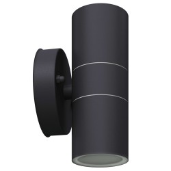 Applique murale LED d'extérieur 2 pcs Acier inoxydable haut bas 
