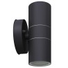 Applique murale LED d'extérieur 2 pcs Acier inoxydable haut bas 
