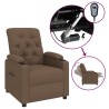 Fauteuil inclinable électrique Marron Tissu 