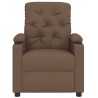 Fauteuil inclinable électrique Marron Tissu 