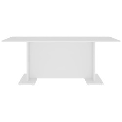 Table basse blanc 103,5x60x40 cm bois d'ingénierie 
